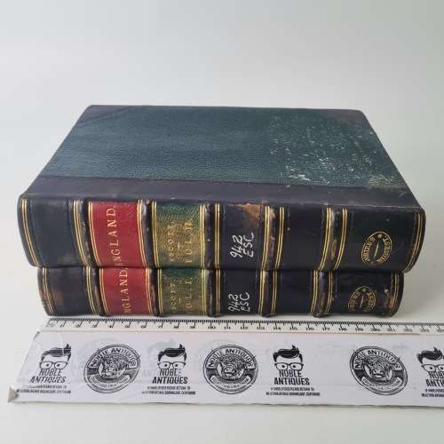 1800`s Leather Spine and Corner - England Its People, Polity and Pursuits Vol 1and 2!!!