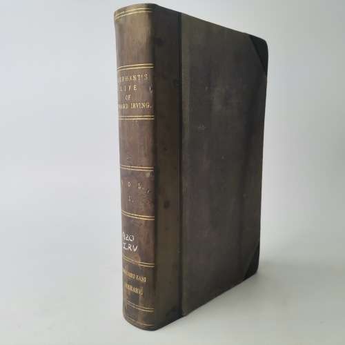 1862 Leather Spine and Corner - The Life of Edward Irving!!!