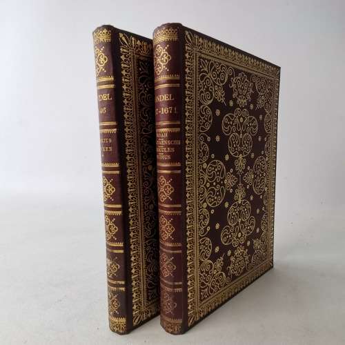 1880`s Ornately Foiled Hardcover - De Werken van J van den Vondel - 2 Volumes!!!