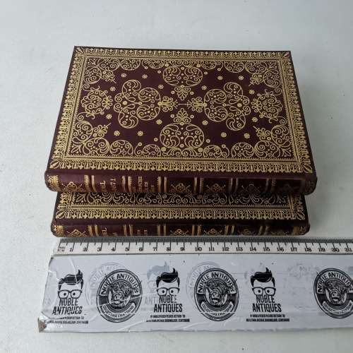 1880`s Ornately Foiled Hardcover - De Werken van J van den Vondel - 2 Volumes!!!