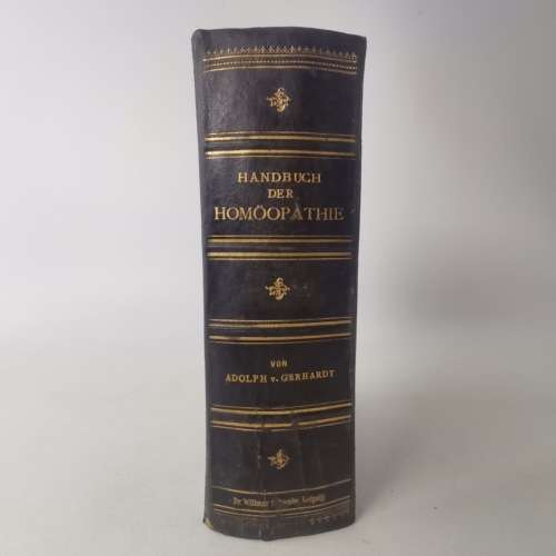1908 Leather Spine Hardcover - Handbuch Der Homöopathie!!!
