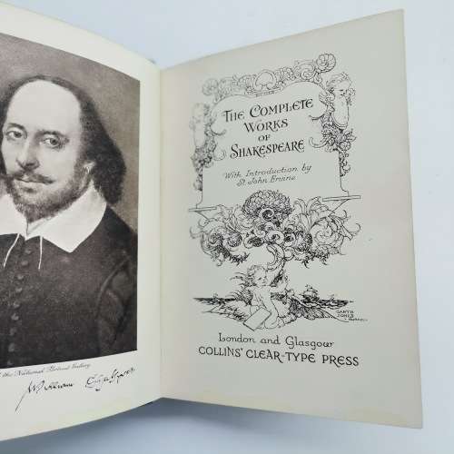 1926 Hardcover - The Complete Works of William Shakespeare. With an introduction by St. John Ervi!!!