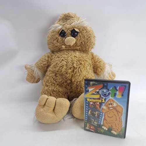 Large Vintage ZET Soft Toy with Original DVD!!! 60cm Tall