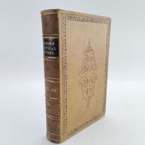 1874 Ornate Leather Bound  - The Poetical Works Of John Milton!!