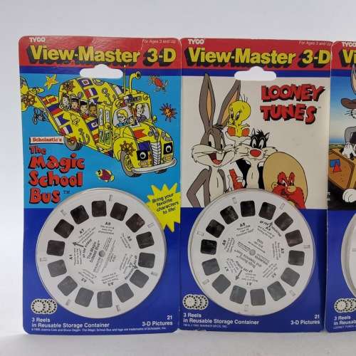Original  Carded Vintage 1991-1994 TYCO Viewmaster Reels!!! Bid for All!!!