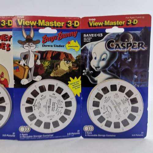 Original  Carded Vintage 1991-1994 TYCO Viewmaster Reels!!! Bid for All!!!
