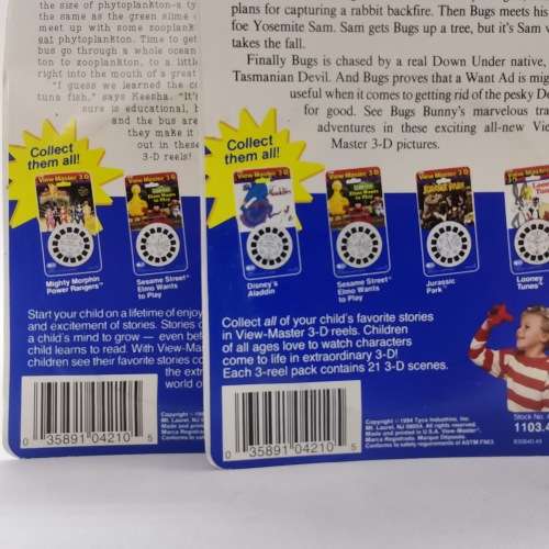 Original  Carded Vintage 1991-1994 TYCO Viewmaster Reels!!! Bid for All!!!