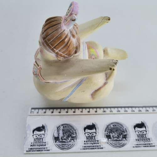 Hand Crafted Wood Curved Female Caricature Swimming Paperweight!!!