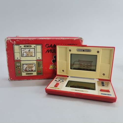 All Original Boxed 1982 Nintendo Mickey and Donald Game And Watch Multi Screen!!!