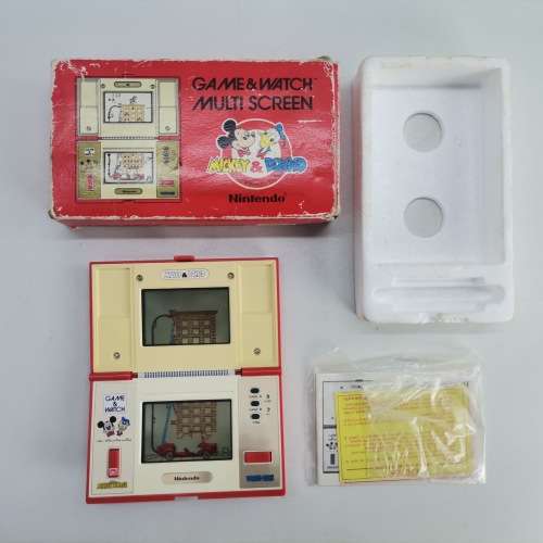 All Original Boxed 1982 Nintendo Mickey and Donald Game And Watch Multi Screen!!!