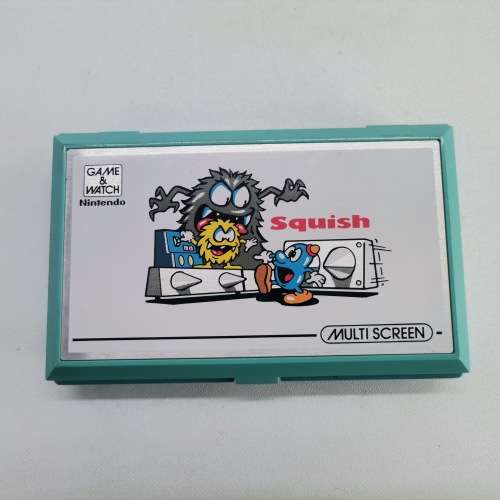 All Original 1986 Nintendo Squish Game And Watch Multi Screen!!! Working!!!
