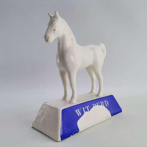 Original Vintage Porcelain White Horse Scotch Whisky Advertising Display!!!