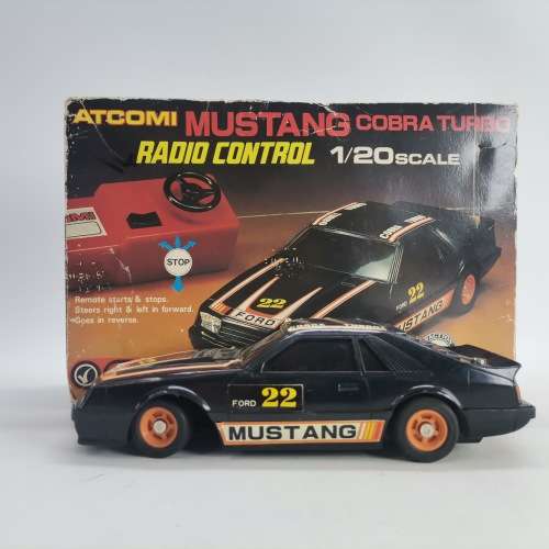 RARE!!! Original Boxed 1989 Scale 1:20 Mustang, No Remote, Display Only!!