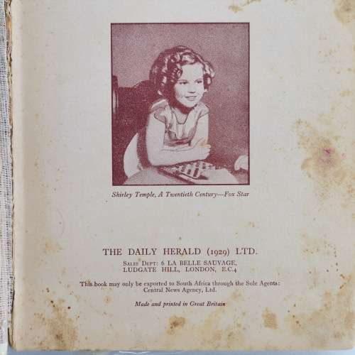 RARE!!! 1929 Shirley Temple Books!!