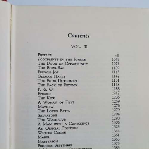 1953 The Complete Short Stories of W Somerset Maugham Vol III!!!