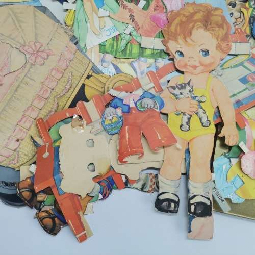 AMAZING!!! Colossal 1940`s to 1960`s Paper Doll and Dress Collection!!! Bid for all!!