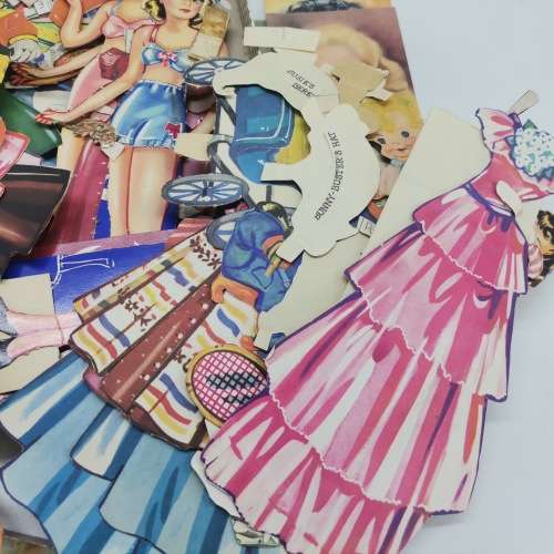 AMAZING!!! Colossal 1940`s to 1960`s Paper Doll and Dress Collection!!! Bid for all!!