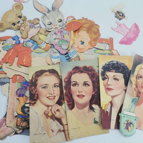 AMAZING!!! Colossal 1940`s to 1960`s Paper Doll and Dress Collection!!! Bid for all!!