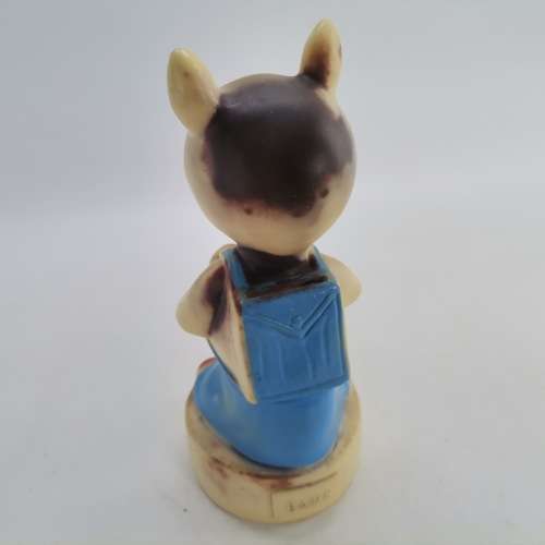 Vintage 1960`s Hard Rubber Fill Me Up Piglet Money Bank!!!