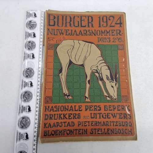 RARE!!! Large 1924 Burger Nuwejaarsnommer - Pierneef Cover!!!