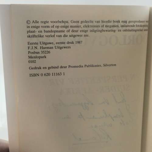 Signed First Edition: Mobiele Oorlogvoering - Author: Kol Roland de Vries!!!