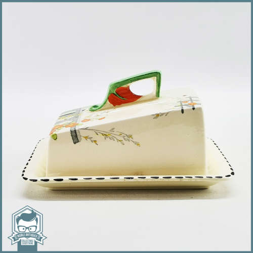 Fantastic!!! Original Burleigh Ware Riviera Butter Dish and Lid!!!