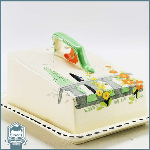 Fantastic!!! Original Burleigh Ware Riviera Butter Dish and Lid!!!