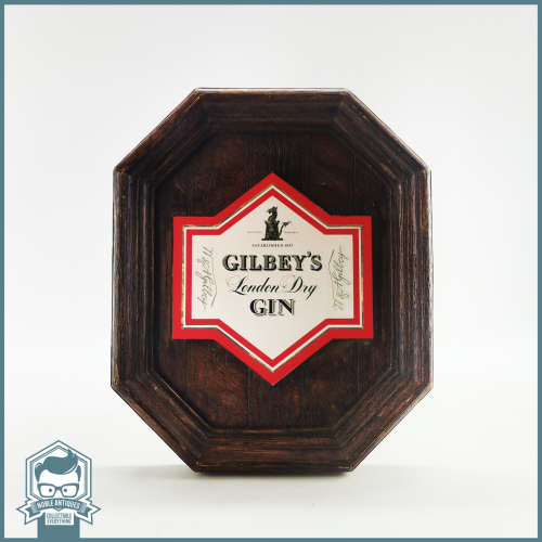 Vintage Gilbey`s London Dry Gin Bar Sign!!!