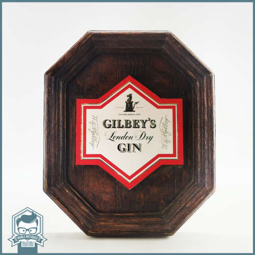 Vintage Gilbey`s London Dry Gin Bar Sign!!!