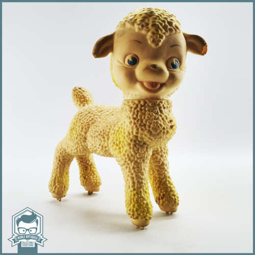 RARE!!! LARGE Original 1960`s Rubber Lamb Squeaky Toy!!!
