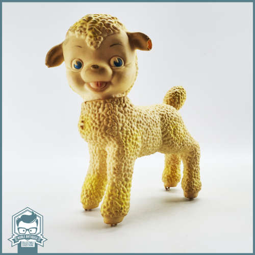 RARE!!! LARGE Original 1960`s Rubber Lamb Squeaky Toy!!!