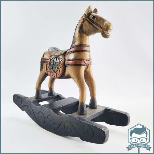 Hand Crafted Highly Decorative Rocking Horse Display!!! 55cm Wide!!!