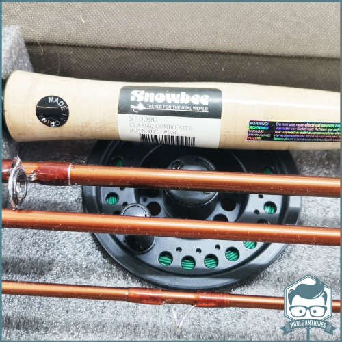 Complete Original Boxed Snowbee Fly Fishing Starter Kit, Includes Rod, Reels and Carry case and Bag!