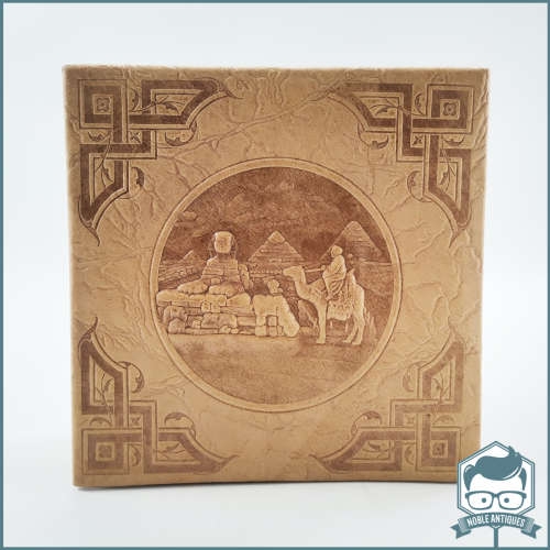 Original Hand Tooled Leather Egyptian Trinket Box!!!