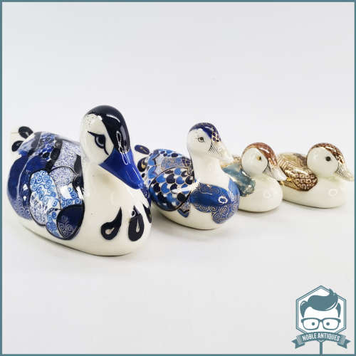 Highly Decorative Hand Painted Zimbabwe Porcelain Ducks By AG Sgma!!!