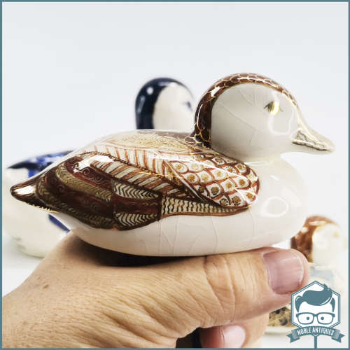 Highly Decorative Hand Painted Zimbabwe Porcelain Ducks By AG Sgma!!!