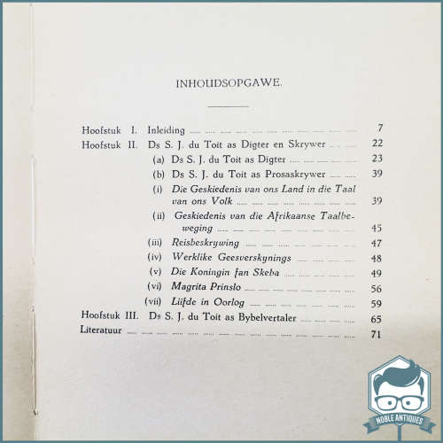 Hardcover 1940 First Edition : Ds SJ Du Toit Die Eensame Ismael Deur PJ Nienaber!!!