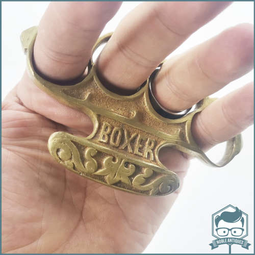 1900`s Patent Boxer Cast Brass Knuckle Duster!!!