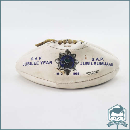 Vintage 1988 S.A.P Jubilee Year Leather Rugby Ball!!!