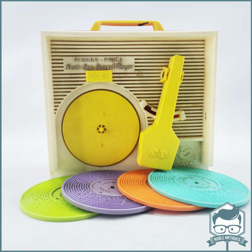 Working Vintage 1971 Fisher Price Record Player and Records!!!