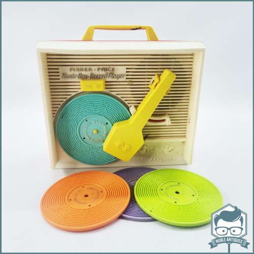 Working Vintage 1971 Fisher Price Record Player and Records!!!