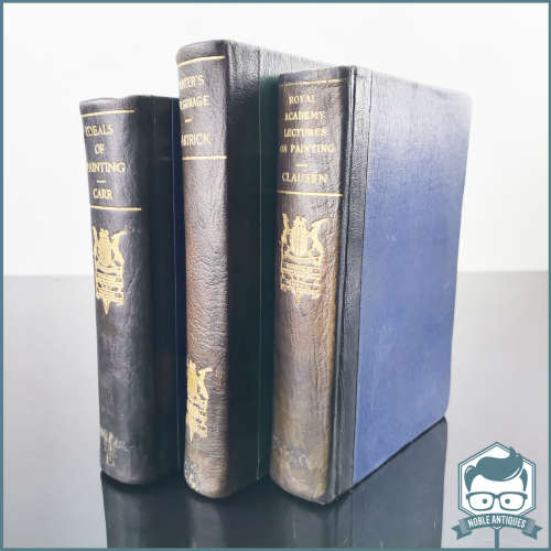1920-30`s Transvaal Education Department Leather Spine Books - Bid For Three!!!