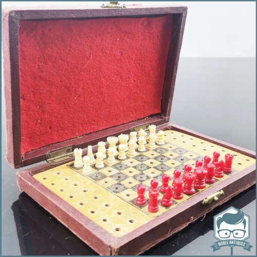 Vintage Chess c1950s-1960s `Ilex Series` Pocket Chess Set!!!