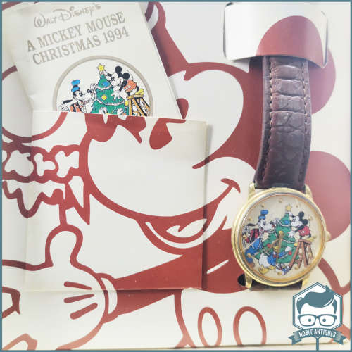Original Vintage 1994 Boxed A Mickey Mouse Christmas Limited Edition Watch!!!