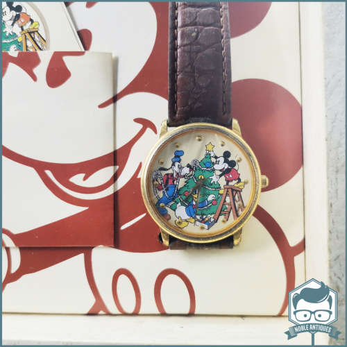 Original Vintage 1994 Boxed A Mickey Mouse Christmas Limited Edition Watch!!!