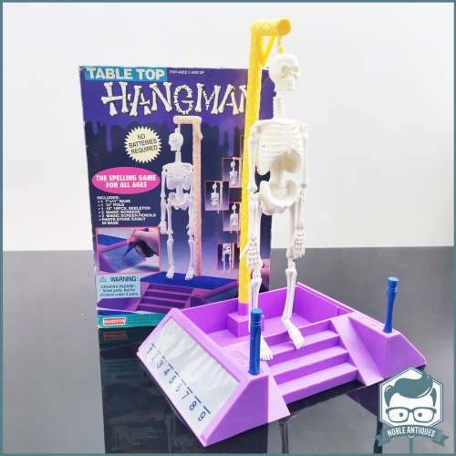 Vintage Boxed 1994 Randtoy TABLE TOP HANGMAN Plastic BOARD GAME!!!
