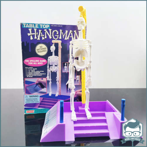 Vintage Boxed 1994 Randtoy TABLE TOP HANGMAN Plastic BOARD GAME!!!