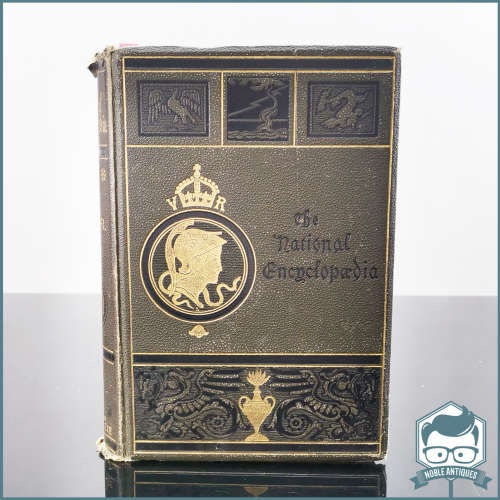 1880 Volume XII The National Encyclopedia - Many Engravings and Maps -  Large Foiled Hardcover !!!