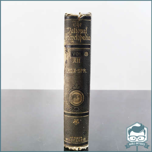 1880 Volume XII The National Encyclopedia - Many Engravings and Maps -  Large Foiled Hardcover !!!