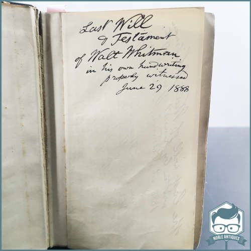1906 With Walt Whitman in Camden by Horace Traubel !!!